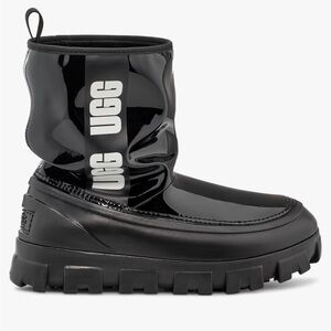 •UGG•NWT UGG WOMAN'S CLASSIC BLACK BRELLAH MINI BOOT SIZE 7